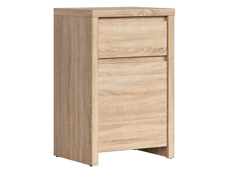 Kaspian Oak Sonoma Small Storage Cabinet - Contemporary furniture collection