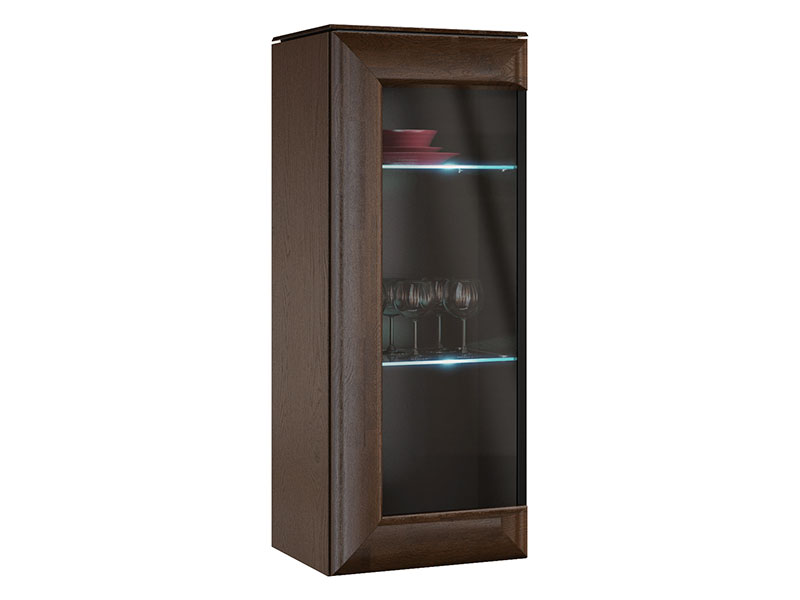  Mebin Rossano Hanging Cabinet Oak Notte Left - High-quality European furniture - Online store Smart Furniture Mississauga