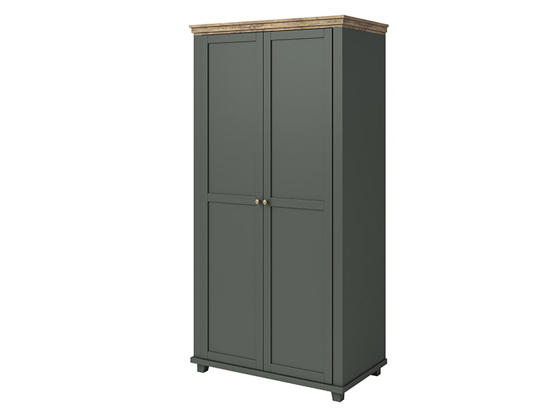  Helvetia Evora Wardrobe Type 18 G/O - Deep green armoire - Online store Smart Furniture Mississauga