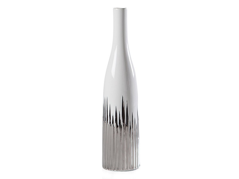 Torre &amp; Tagus Flare Ceramic Bottle Vase - Modern decor