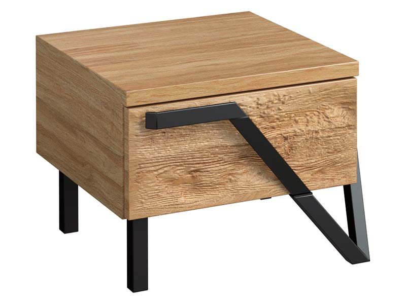  Mebin Pik Nightstand Natural Oak Lager - Right - Bedroom furniture collection - Online store Smart Furniture Mississauga