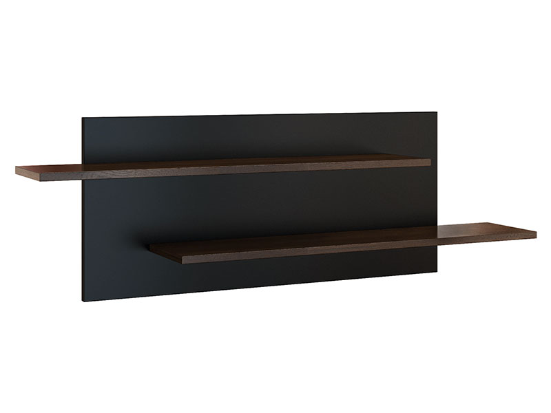  Mebin Rossano Medium Hanging Shelf Oak Notte - High-quality European furniture - Online store Smart Furniture Mississauga