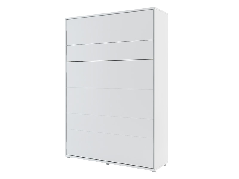  Bed Concept - Murphy Bed BC-01 - Vertical 140x200 - Matte White - Modern Wall Bed - Online store Smart Furniture Mississauga