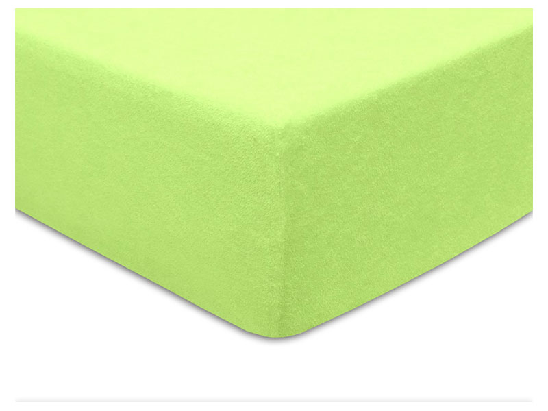  Darymex Terry Fitted Bed Sheet - Light Green - Europen made - Online store Smart Furniture Mississauga