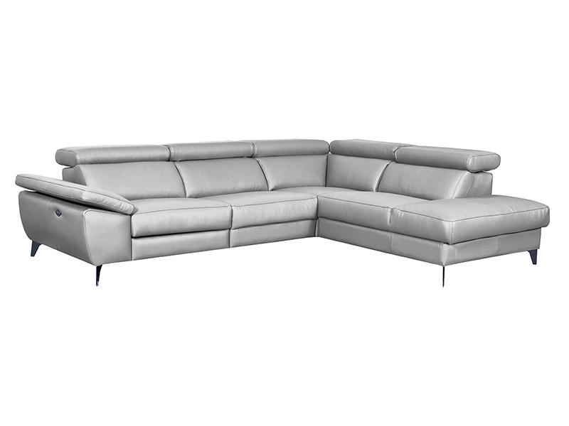  Des Sectional Panama - Dollaro Gris  - Sofa with power recliner - Online store Smart Furniture Mississauga