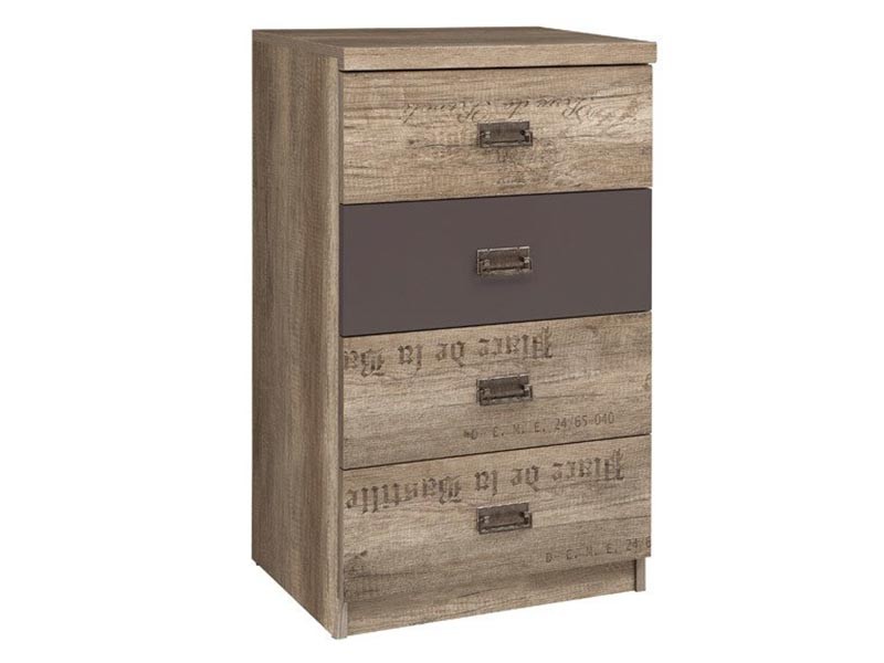 Malcolm 4 Drawer Narrow Chest - Youth furniture collection