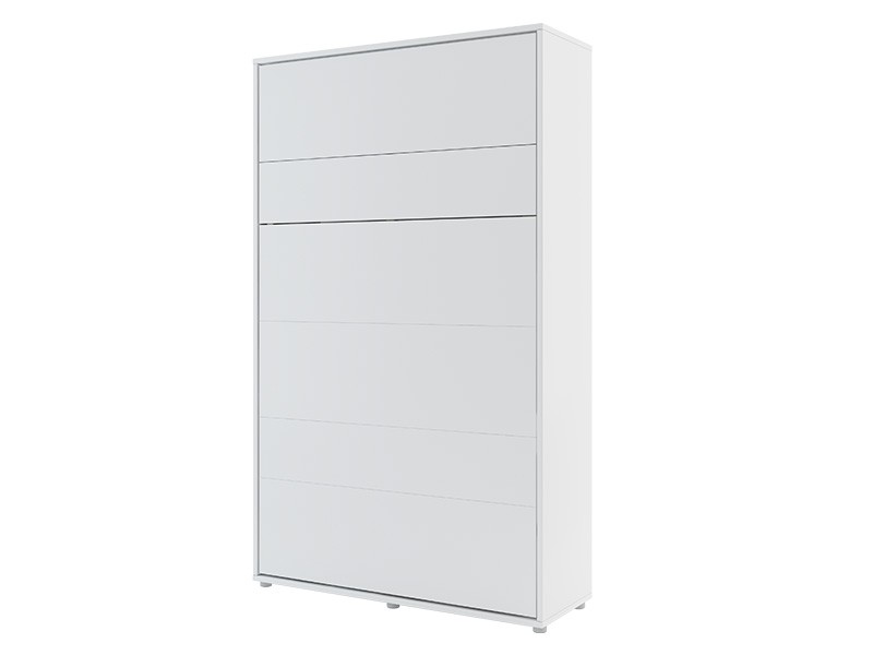 Bed Concept - Murphy Bed BC-02 - Vertical 120x200 - Matte White - Modern Wall Bed