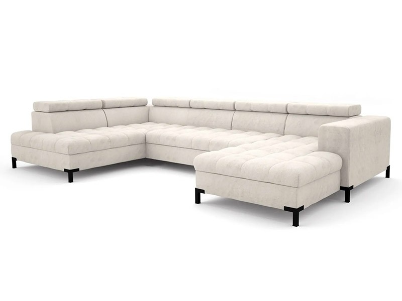 Libro Sectional Arte II - Modern U-shape sectional with bed and storage