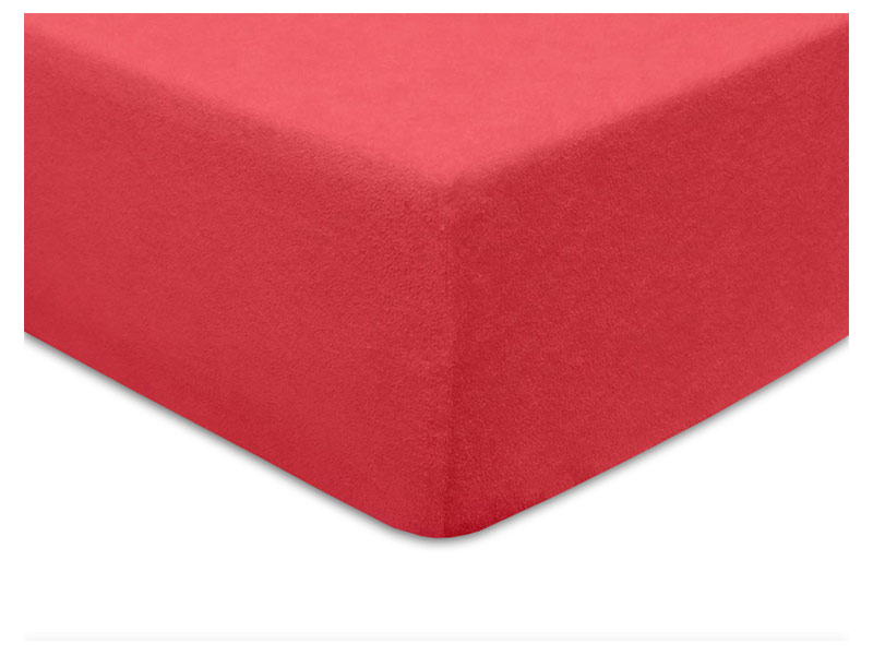  Darymex Terry Fitted Bed Sheet - Coral - Europen made - Online store Smart Furniture Mississauga