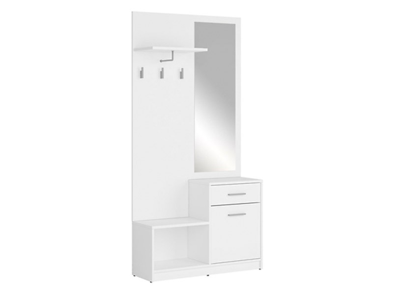 Nepo Plus Hallway Unit White - Minimalist and functional