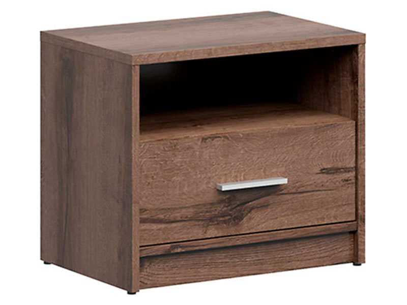  Nepo Plus Nightstand Oak Monastery - Minimalist youth room collection - Online store Smart Furniture Mississauga