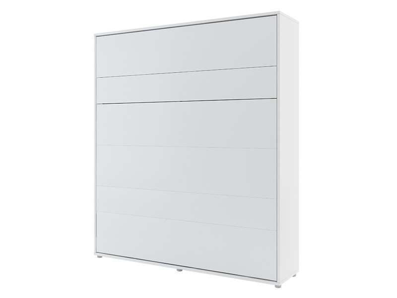 Bed Concept - Murphy Bed BC-13 - Vertical 180x200 - Matte White - Modern Wall Bed
