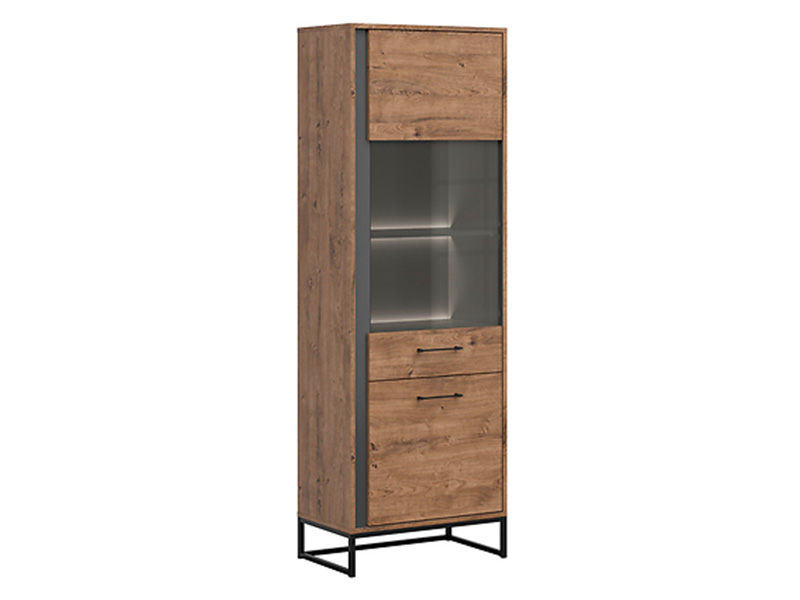  Luton Right Single Display Cabinet  - Loft style living room furniture - Online store Smart Furniture Mississauga