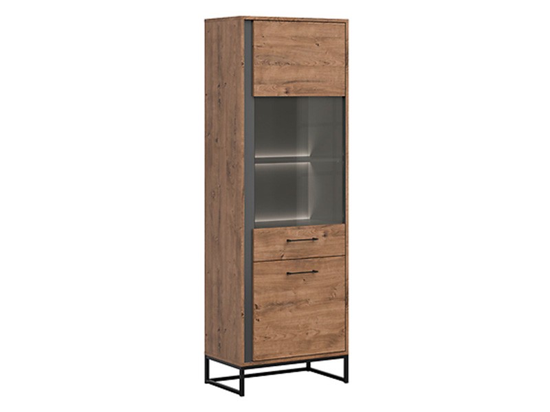 Luton Right Single Display Cabinet  - Loft style furniture