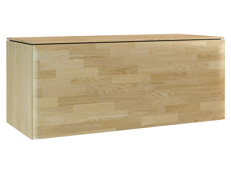  Mebin Rossano Closed Hanging Cabinet Oak Bianco - High-quality European furniture - Online store Smart Furniture Mississauga