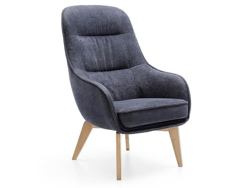 Gala Collezione Accent Chair Dot II - Navy - Modern addition