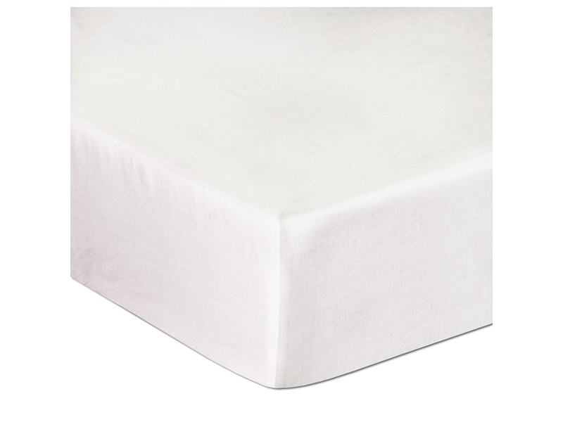 Darymex Cotton Fitted Bed Sheet - White - Europen made