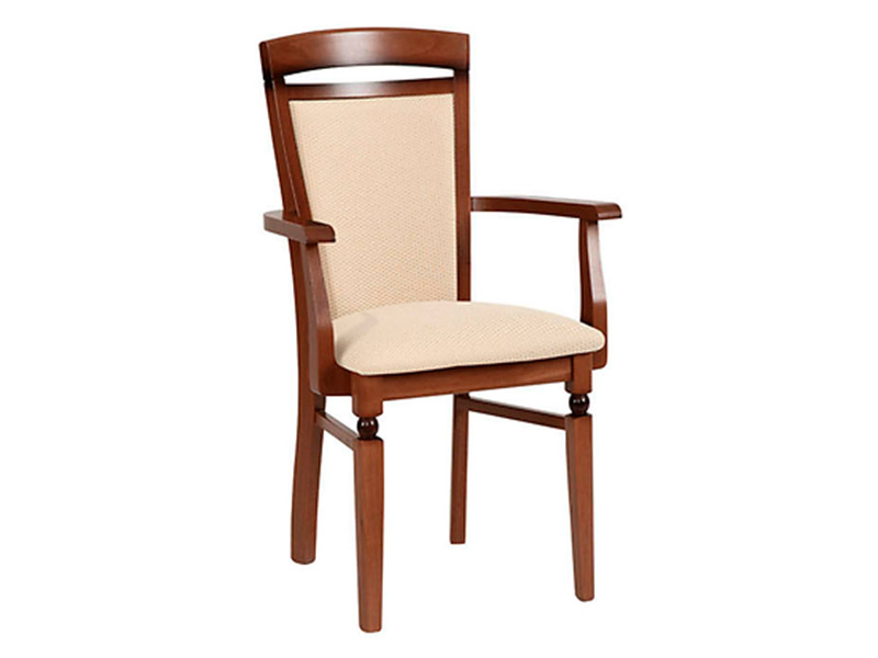  Bawaria Dining Chair With Arms - Beige - Traditional flair - Online store Smart Furniture Mississauga