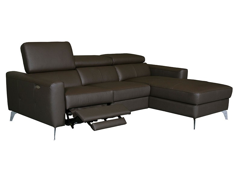Des Sectional Rom - Corner sofa with power recliner