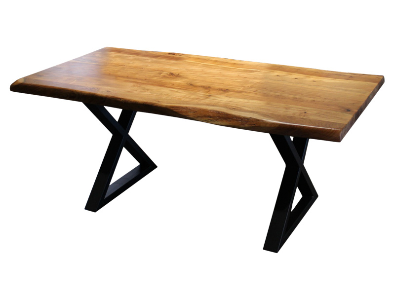  Corcoran Table ZEN-72-A + ZL-BLX - Live edge table - Online store Smart Furniture Mississauga