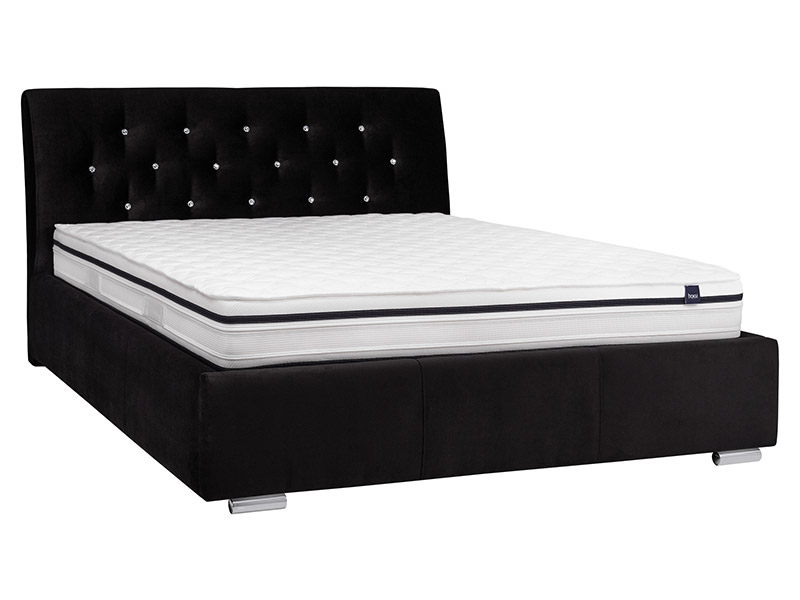 Hauss Bed Amore With Crystals - Glamour upholstered platform bed - Online store Smart Furniture Mississauga