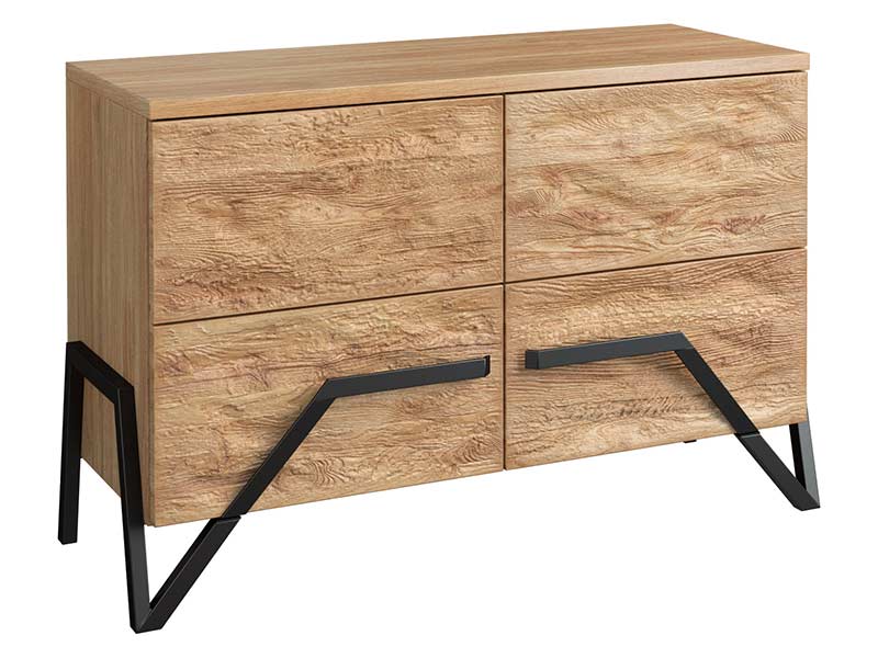  Mebin Pik 2 Door Storage Cabinet Natural Oak Lager - Living room collection - Online store Smart Furniture Mississauga