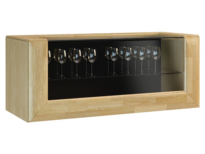 Mebin Rossano Small Hanging Cabinet Oak Bianco - High-quality European furniture